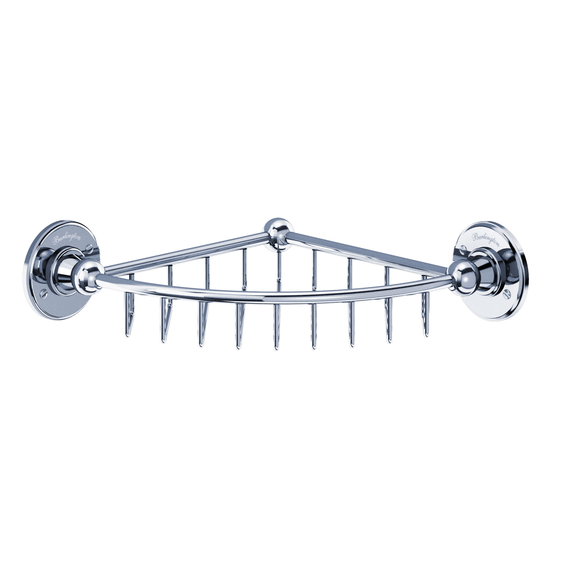 Burlington Corner Basket 36mm Deep (215 X 215mm) A21 CHR