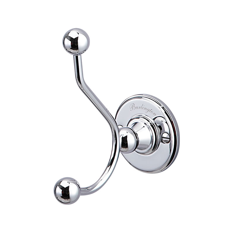 Double Robe Hook (Chrome) in Accessories, SKU A4 CHR