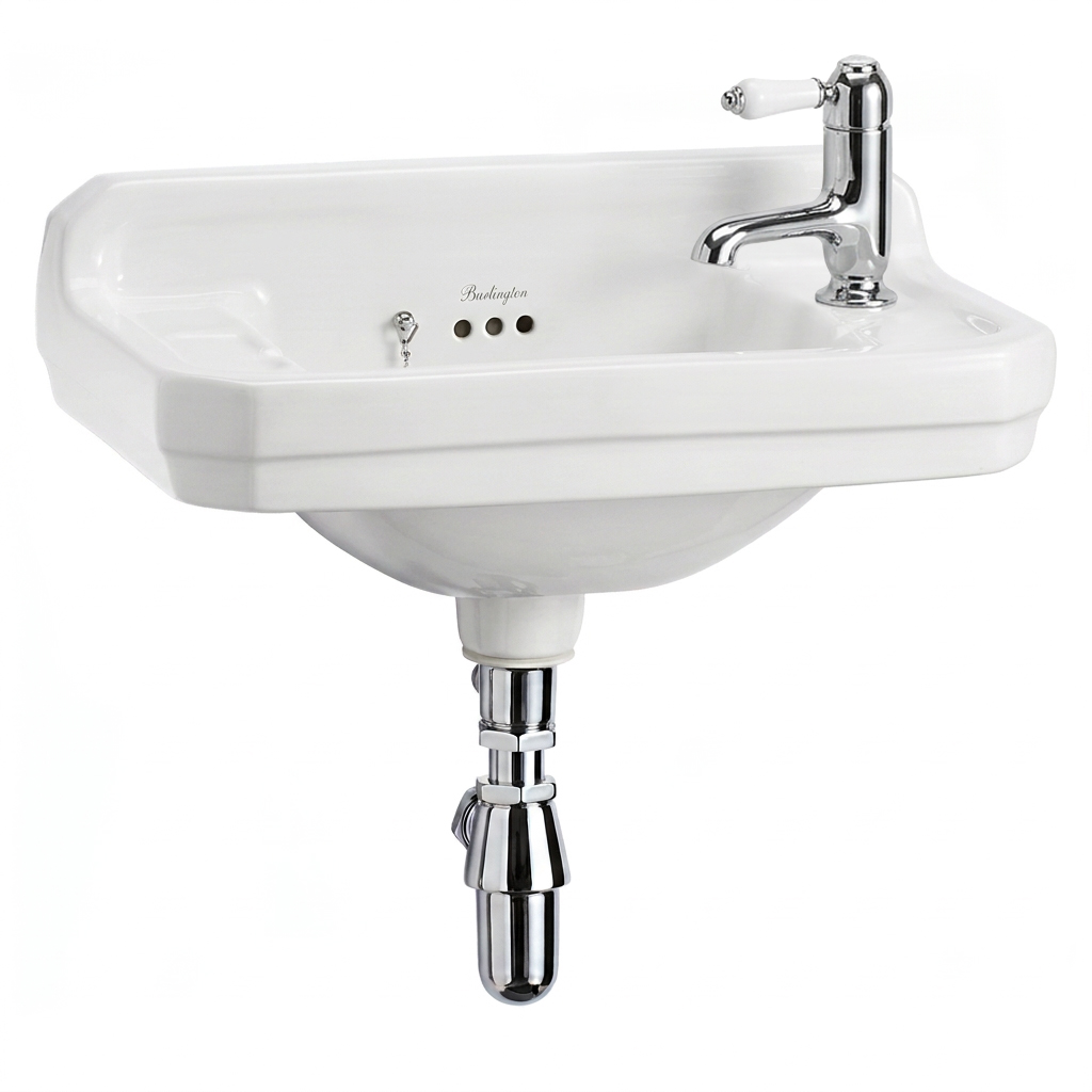 Edwardian 51cm Cloakroom Basin with Basin Stand