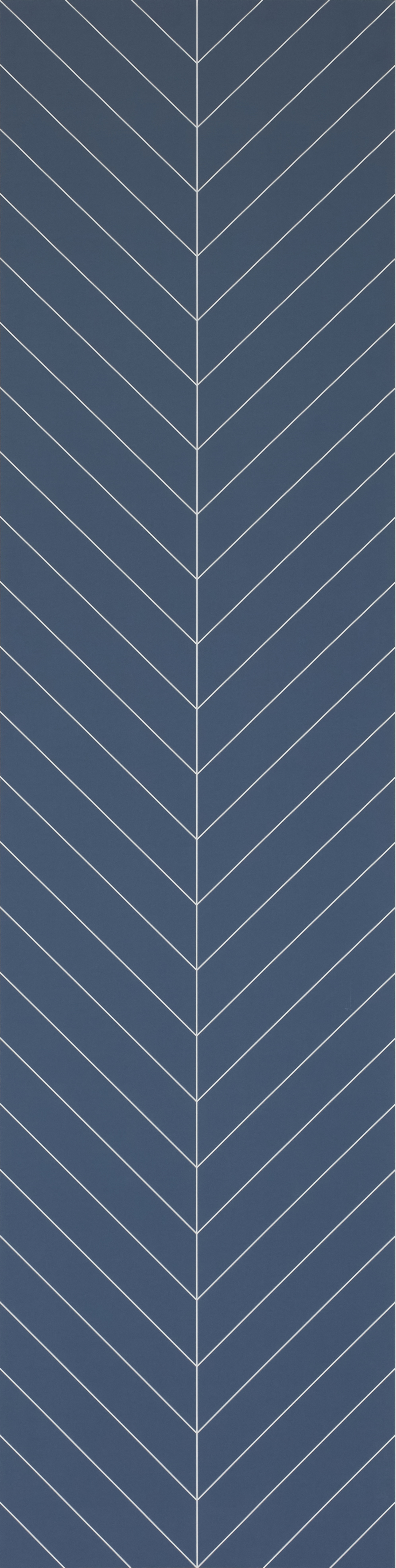Nordic Blue Chevron Tile Wall Panel
