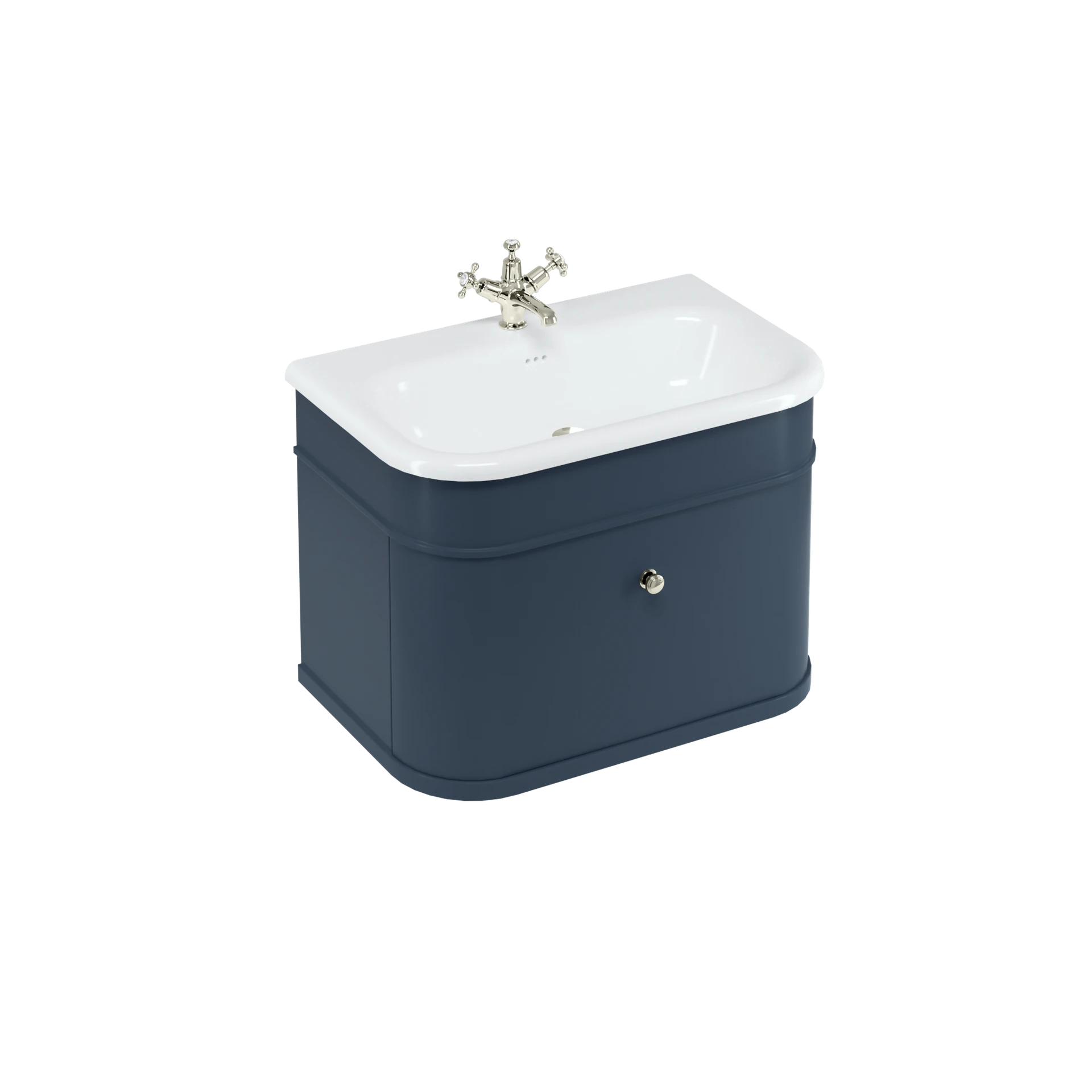 Chalfont 750mm Single Drawer Unit with Ceramic Basin - Blue