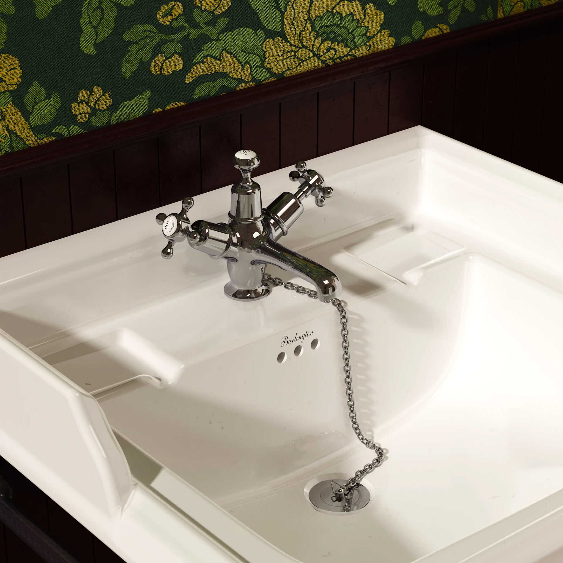 Claremont Regent Basin Mixer with Plug & Chain Waste