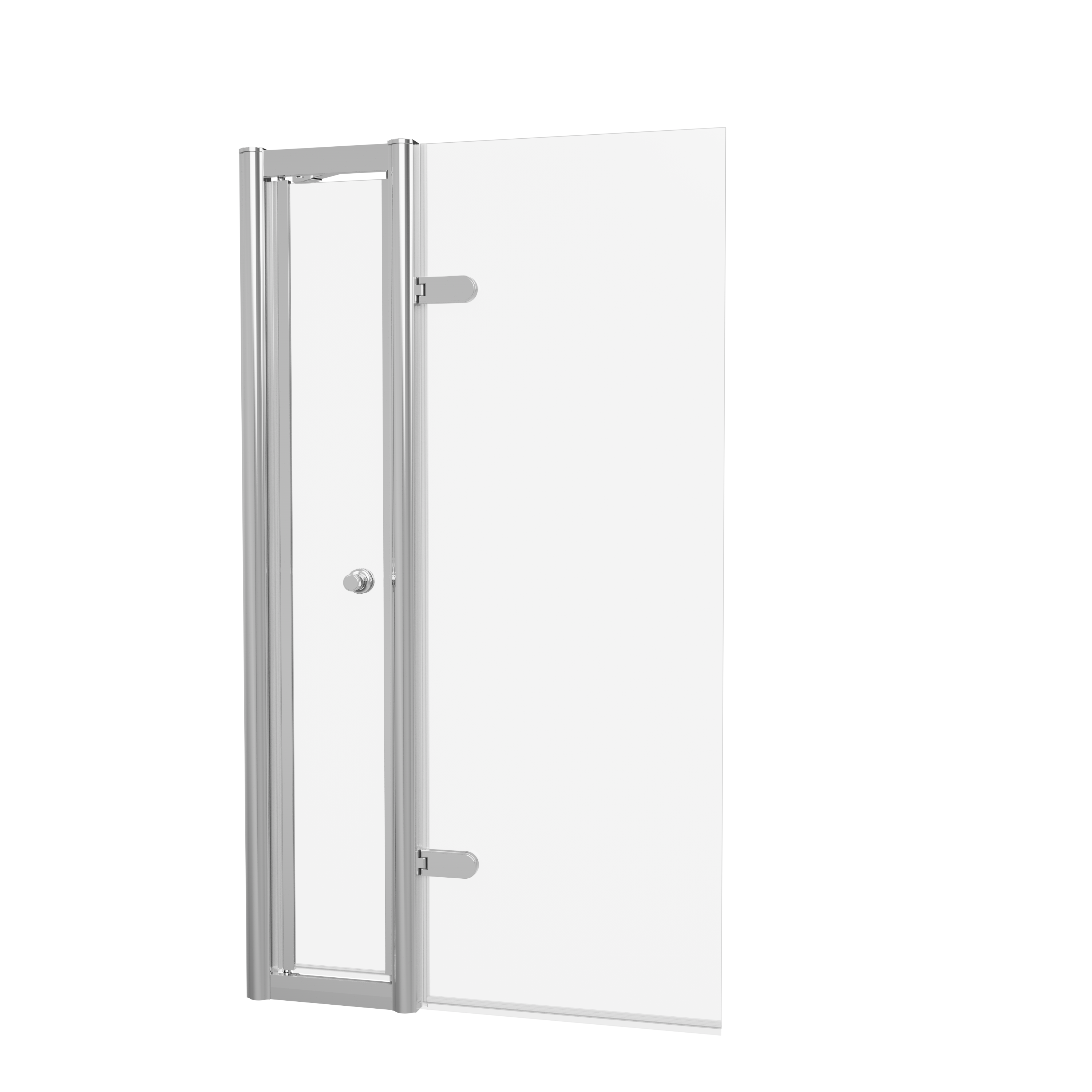 Classique Hinged Bath Screen with Access Door & Handle
