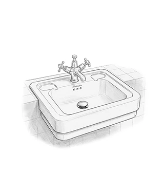 Basin SemiRecessed