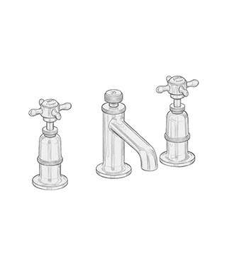 Brassware Basin Deck Mounted