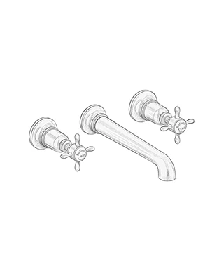 Brassware Basin Wall Mounted