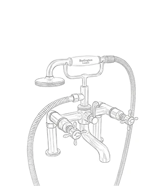 Brassware Bath Deck Mounted