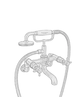 Brassware Bath Wall Mounted