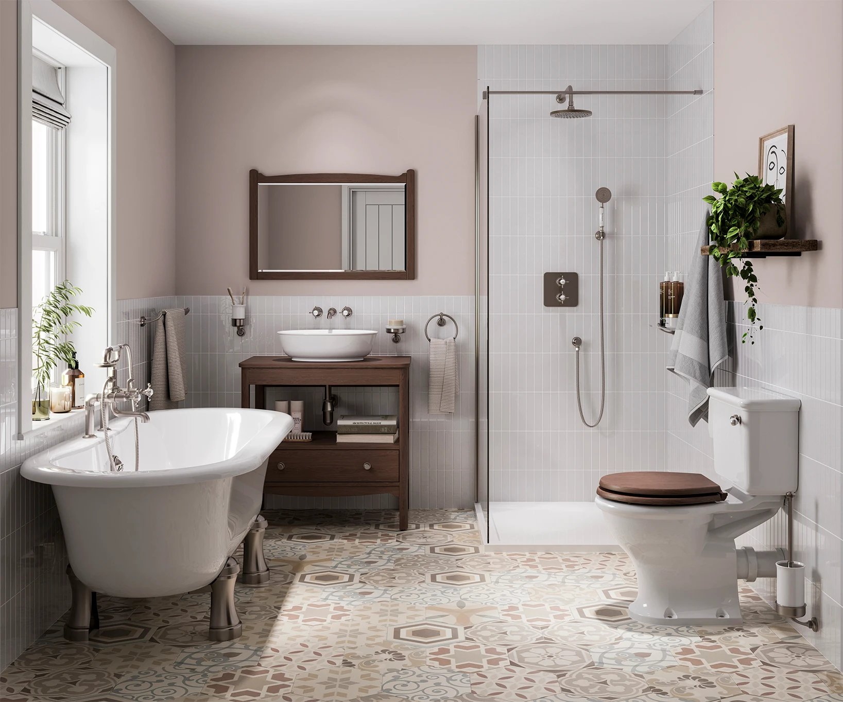 Guild Brushed Nickel Large Bathroom Shop The Look
