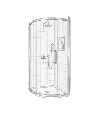 Shower Quadrant Enclosure