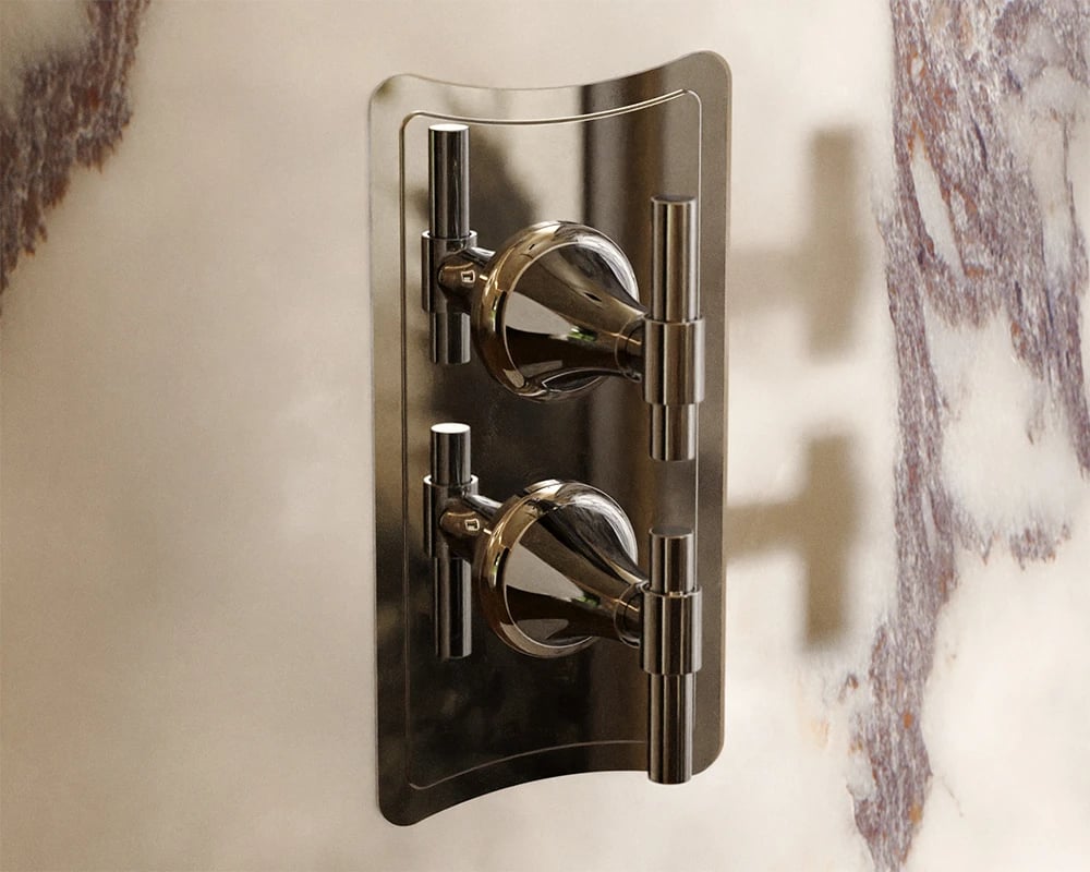 Strand shower valve in chrome