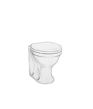 Toilet Back to Wall