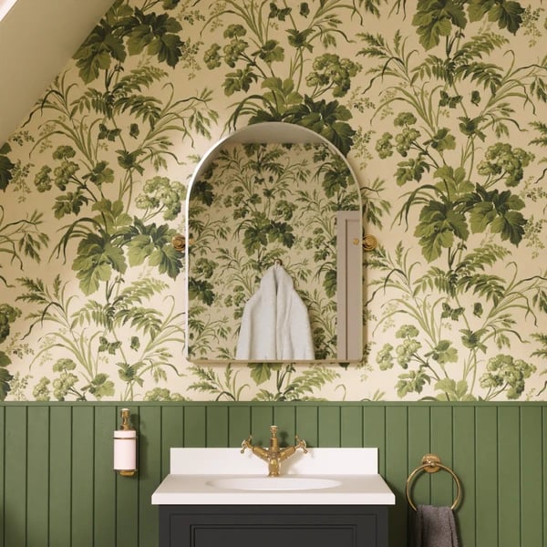 Rectangular Mirror with Fixings - Arch