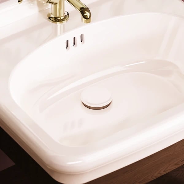 Basin Click Clack Ceramic White