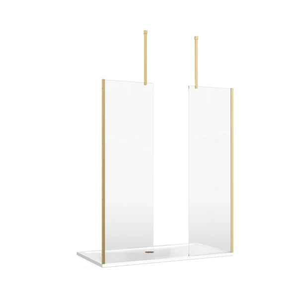 Burlington Recess with Double Panel and Bracing Bar in Gold