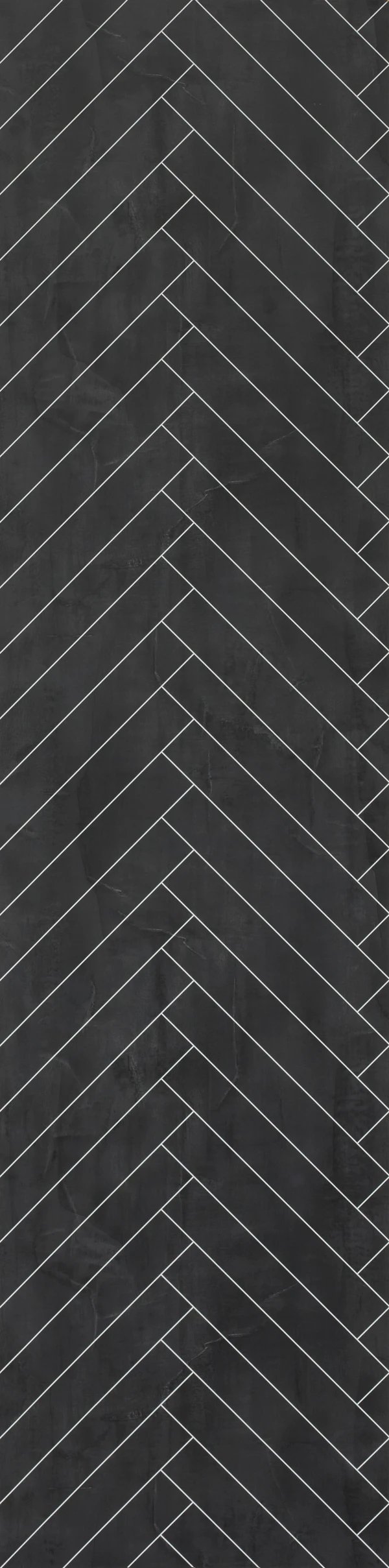 Tile Wall Panel in Black Velvet Herringbone