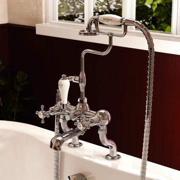 Claremont Bath Shower Mixer Deck Mounted