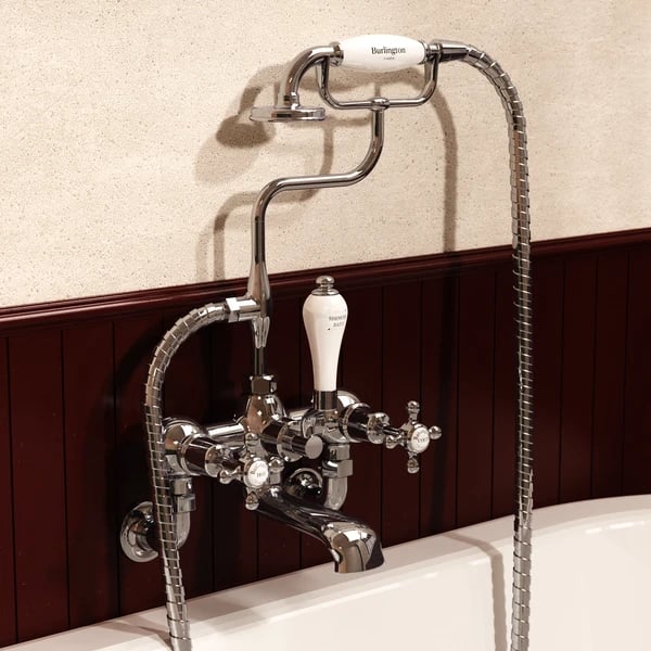 Claremont Bath Shower Mixer Wall Mounted