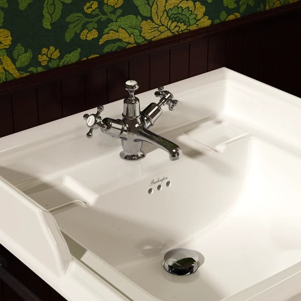 Burlington QT Claremont 1TH Basin Mixer c/w PUW