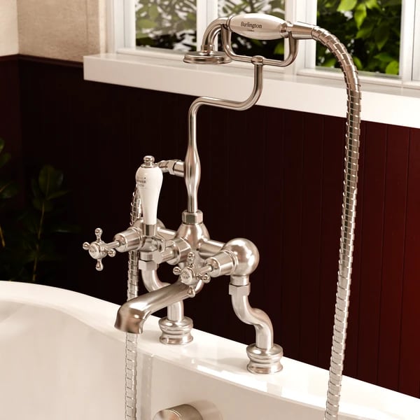Claremont Bath Shower Mixer Deck Mounted