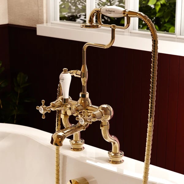 Claremont Bath Shower Mixer Deck Mounted