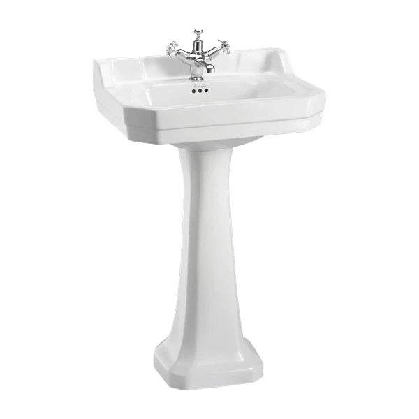 Edwardian Rectangular Basin - Pedestal