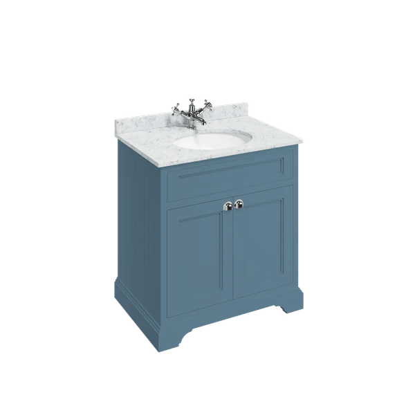 Edwardian Freestanding 750 Vanity Unit with Doors & Minerva Worktop