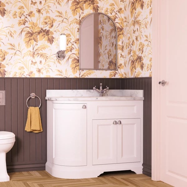 Freestanding 980 Curved Vanity Unit