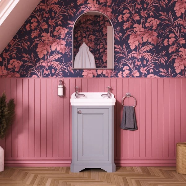 Freestanding Rectangular Cloakroom Vanity Unit