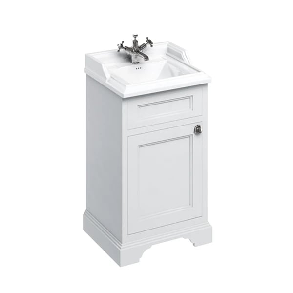 Edwardian Classic 510 Basin & Freestanding 500 Square Cloakroom Vanity Unit
