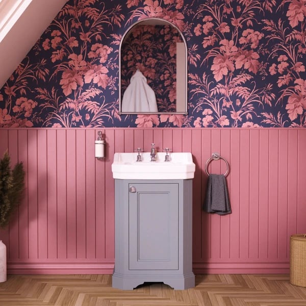 Freestanding Square Cloakroom Vanity Unit