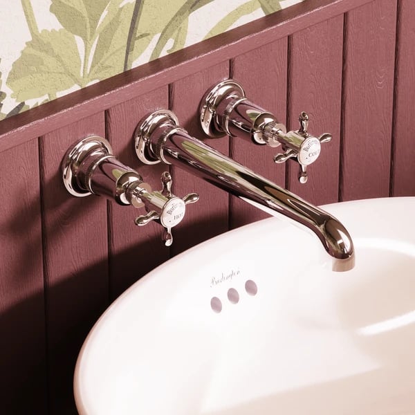 Guild 3TH Wall Mounted Basin Mixer