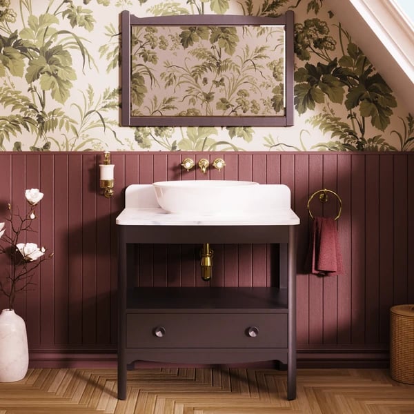 Guild Vanity Unit with Worktop - 850mm