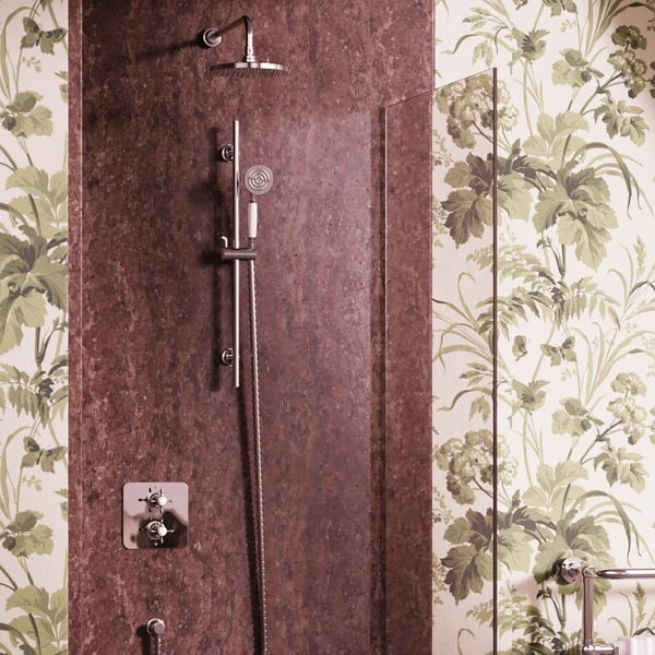 Guild Shower Set with Fixed Head & Handset Rail