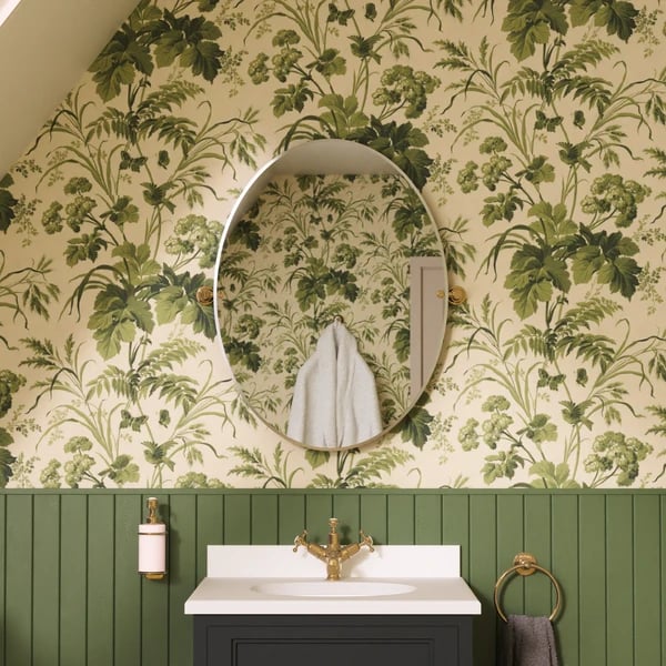 Rectangular Mirror with Fixings - Oval