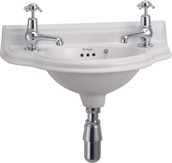 Curved Front 2TH Cloakroom Basin