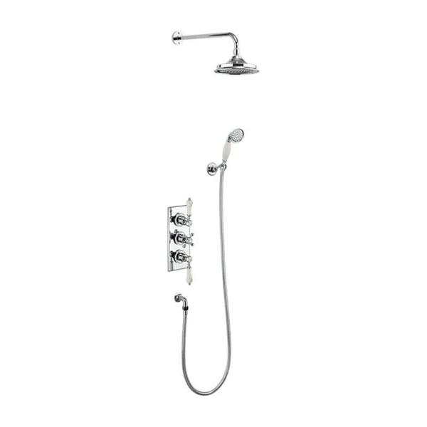 Trent Thermostatic Dual Function Shower Valve - 2 Independent on/off Controls & Central Temperature Control