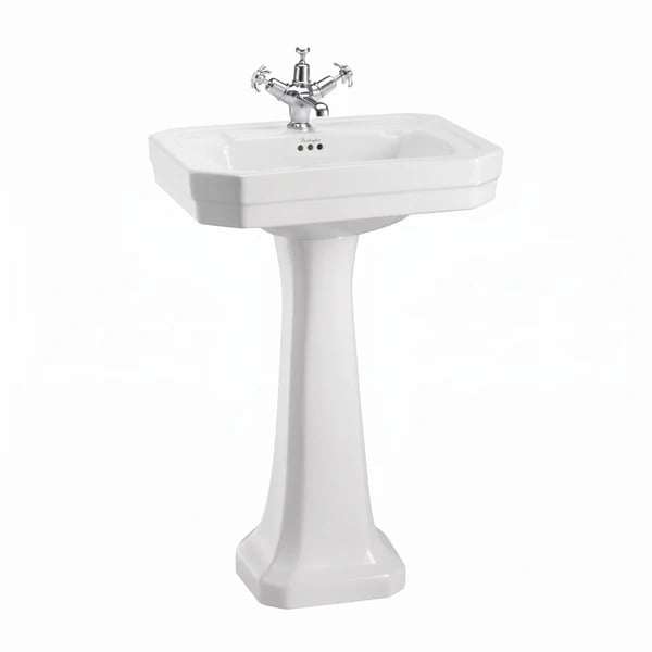 Victorian Rectangular Basin - Pedestal