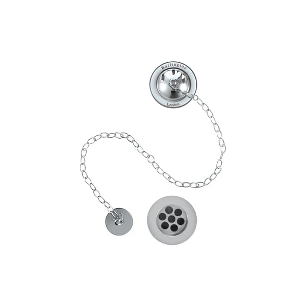 Bath Overflow Plug & Chain Waste