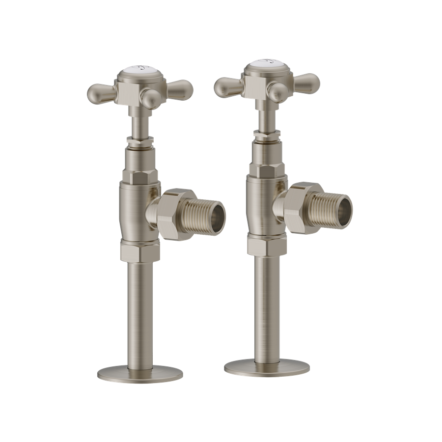 Angled Radiator Valves (Chrome) SKU R6CHR Burlington Bathrooms