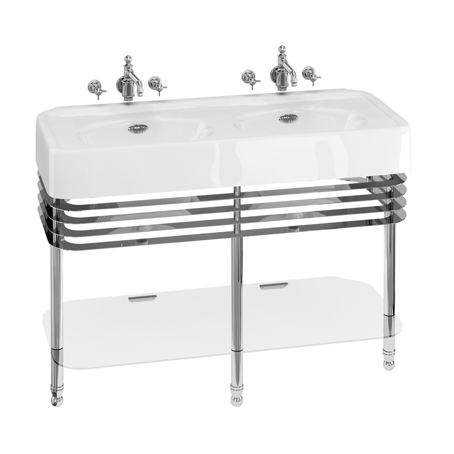 Arcade 1200mm Basin with Basin Stand (with Nickel Basin Stand