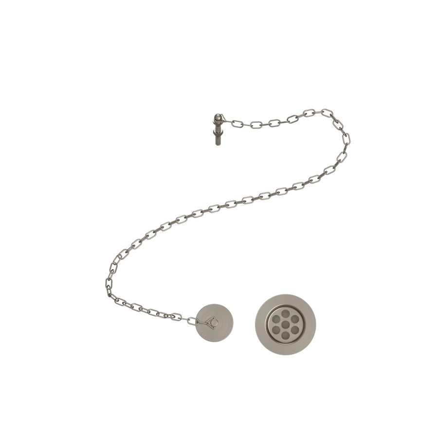 Basin Plug & Chain (Chrome) SKU W1 Burlington Bathrooms