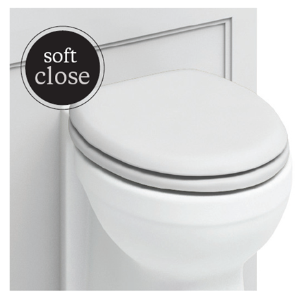Soft white outlet toilet seat