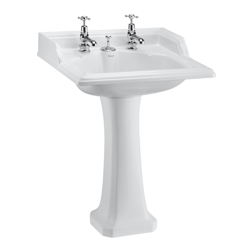 Classic 65cm Basin with Invisible Overflow & Classic Standard Pedestal