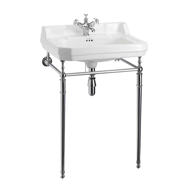 Edwardian 56cm Basin with Regal Basin Stand (with 1 tap hole) in Basins
