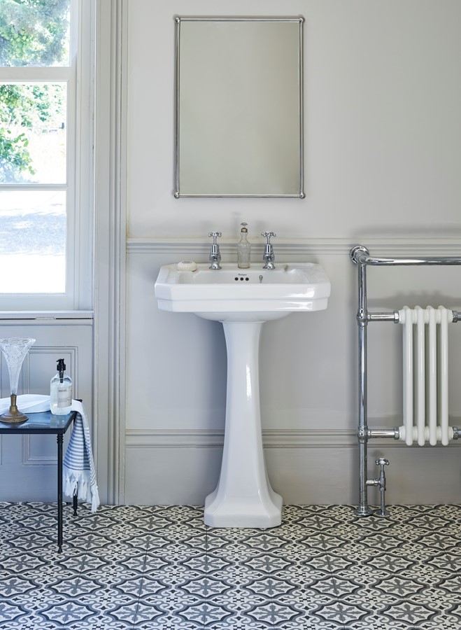 Contemporary Basin & Standard Pedestal (with 1 tap hole) in Basins