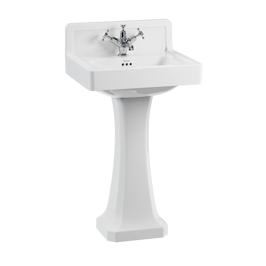 Contemporary Basin 56cm Upstand with Pedestal (Contemporary Basin 56cm