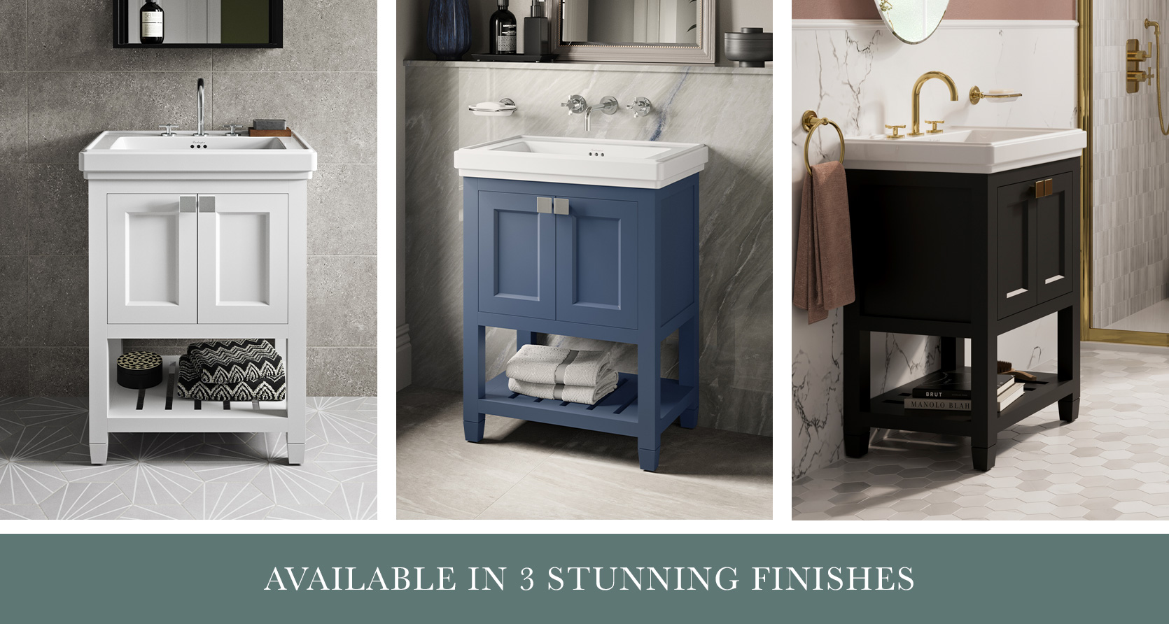 co bathroom | Capture a timeless Art Deco bathroom suite with the Riviera collection
