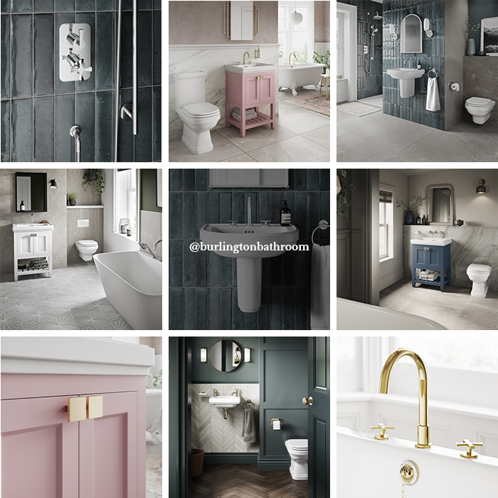 Modern Traditional Bathroom | Discover 1920s inspired bathroom design with the full collection of Riviera bathroom products