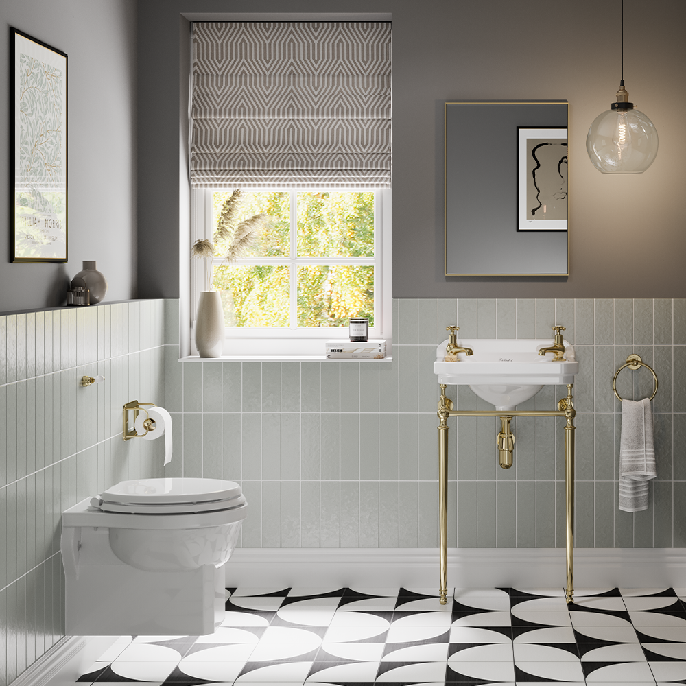 Traditional Bathroom Design | Discover the perfect modern classic bathroom idea with this twist on traditional